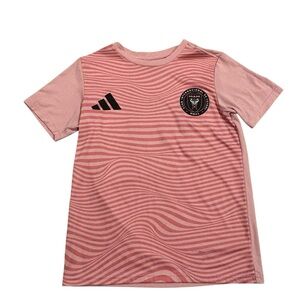 Adidas Lionel Messi #10 Inter Miami CF Youth M Pink Shirt